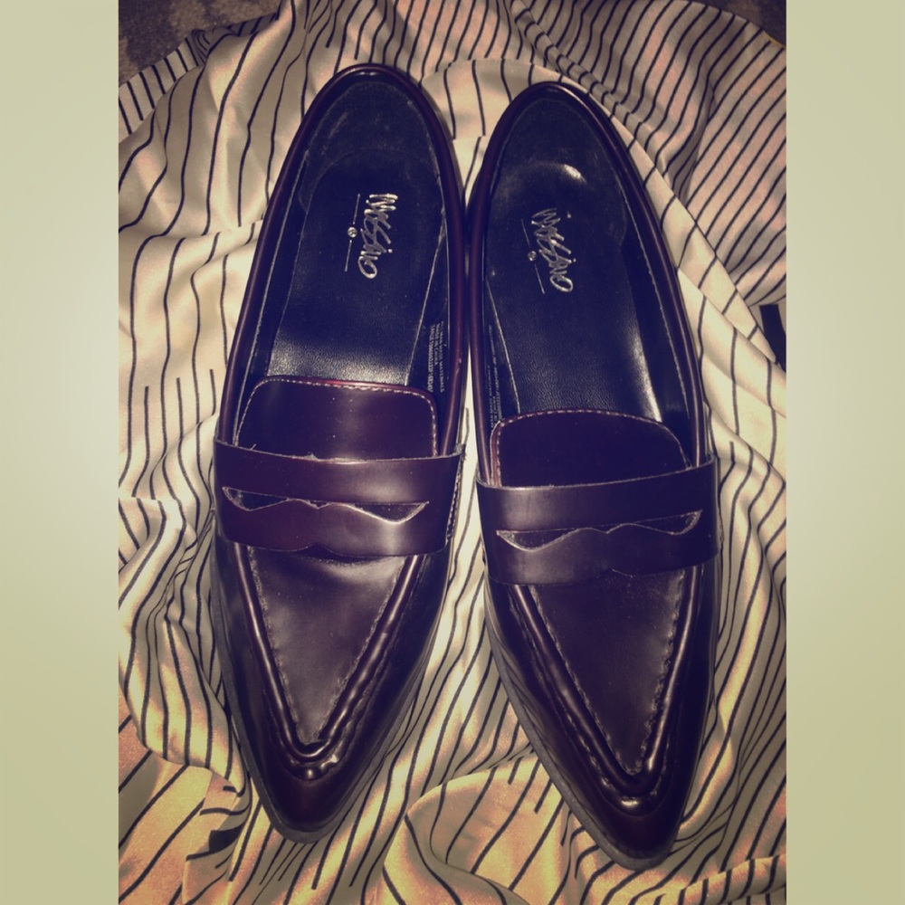 Burgundy loafers